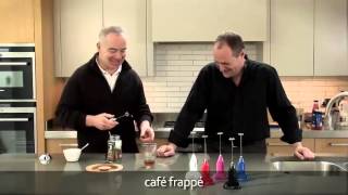 How to make a frappé coffee using an aerolatte milk frother [upl. by Woodcock]