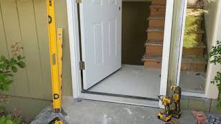 Jeld Wen Front Door Installation  Really crappy products and craftsmanship PART 1 [upl. by Pearson674]