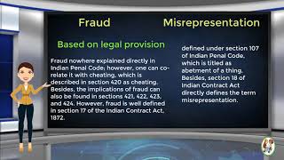 What is Difference Between Fraud amp Misrepresentation [upl. by Odnumyer544]