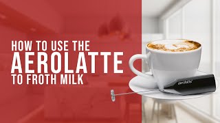 How To Use the AeroLatte To Froth Milk [upl. by Banquer]