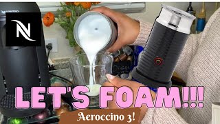 How To Foam Milk With Aeroccino 3 Make Coffee With Foam Tips amp Tricks  Easy Foamed Latte Recipe [upl. by Donell]