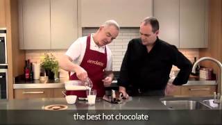 How to make a hot chocolate using an aerolatte milk frother [upl. by Dorina]