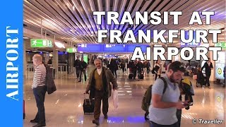 TRANSIT WALK AT FRANKFURT Airport FRA Terminal 1  Connection Flight Transfer Arriving amp Departing [upl. by Sicular]