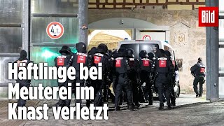 Gefängnismeuterei Polizei stürmt Knast in Thüringen  JVA Untermaßfeld [upl. by Ettelloc359]